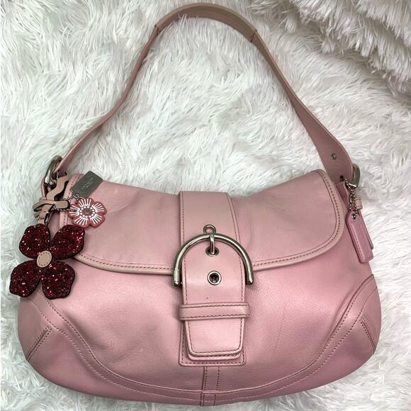 Vintage COACH y2k Pink Soho Shoulder Bag - Picture 1 of 16